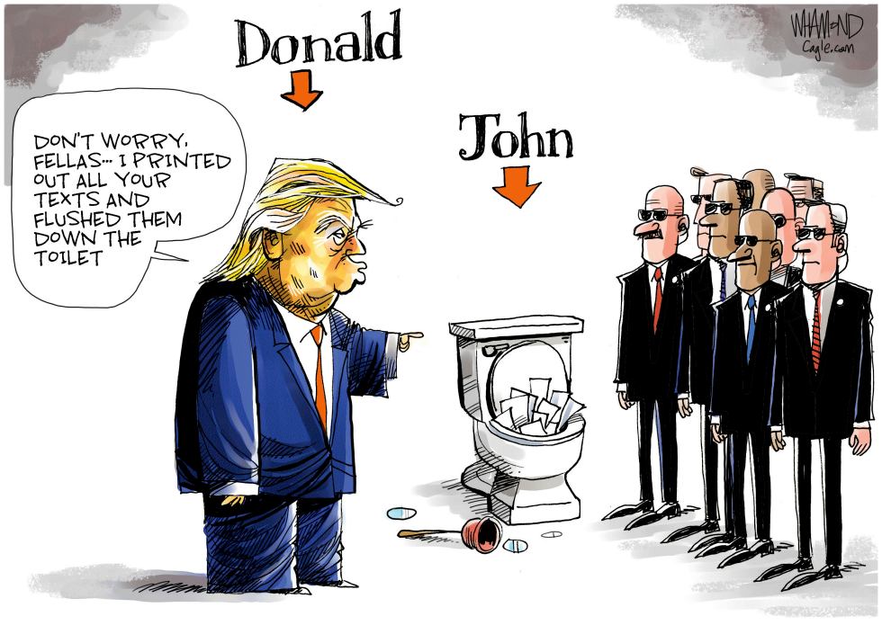 Trump flushing problem