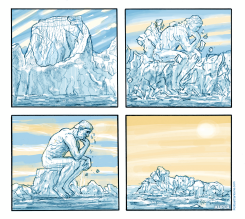THINKING ABOUT CLIMATE CHANGE by Peter Kuper