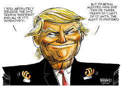 TRUMP SEARCH WARRANT by Dave Whamond