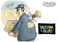 GOP BACKSTABS THE BLUE by John Cole