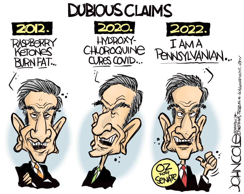Oz's dubious claims