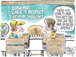 TEACHERS EXCUSED ABSENCE by John Darkow