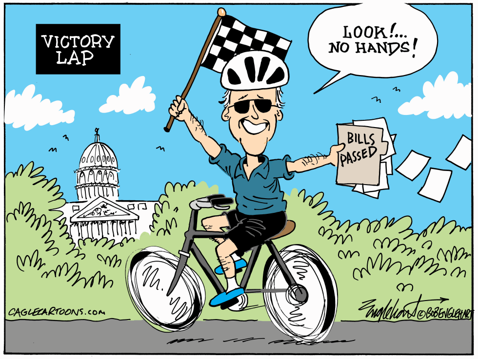 Biden Takes A Victory Lap