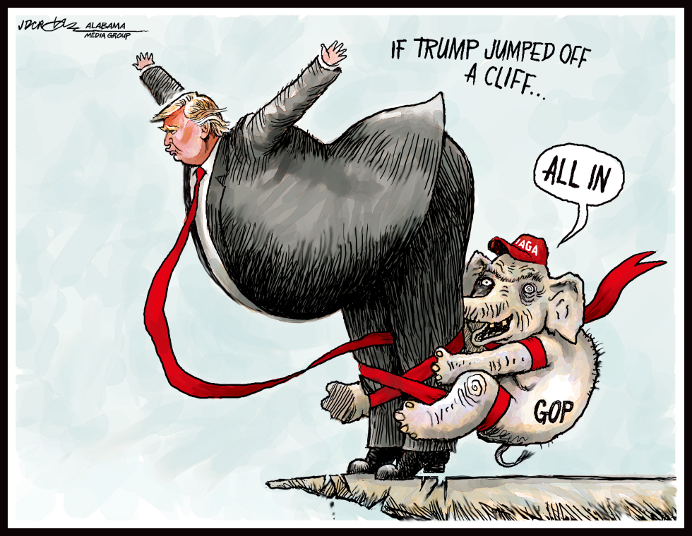 Trump Cliff Jump