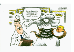 TRUMP'S GRIP ON THE PARTY by Jimmy Margulies