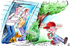 OFF TO SCHOOL by Randall Enos