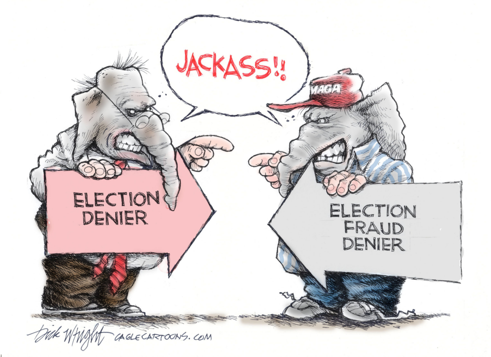 GOP factions clash over election denial labels