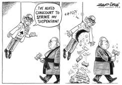 STRIKE MY SUSPENSION by Zapiro