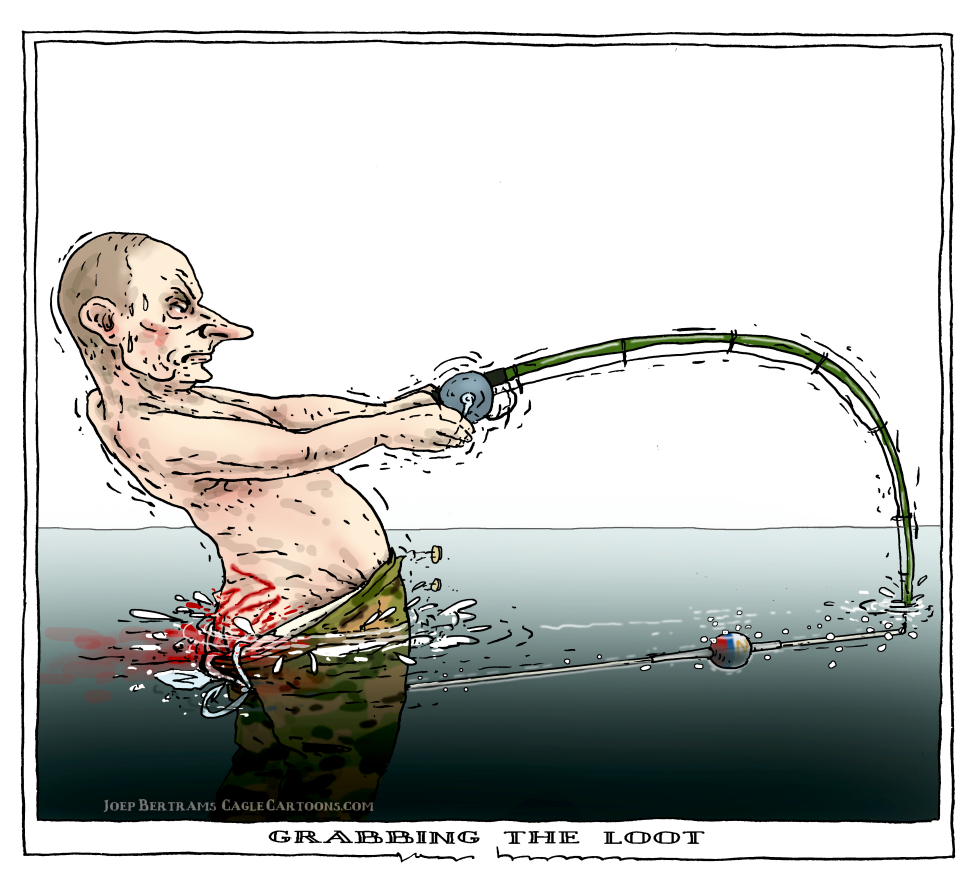grabbing the loot