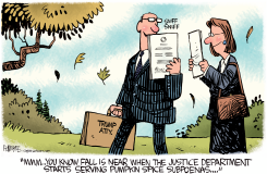 PUMPKIN SPICE SUBPOENAS by Rick McKee