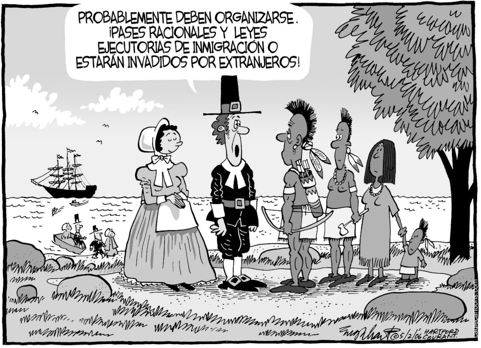  INMIGRANTES ILEGALES by Bob Englehart