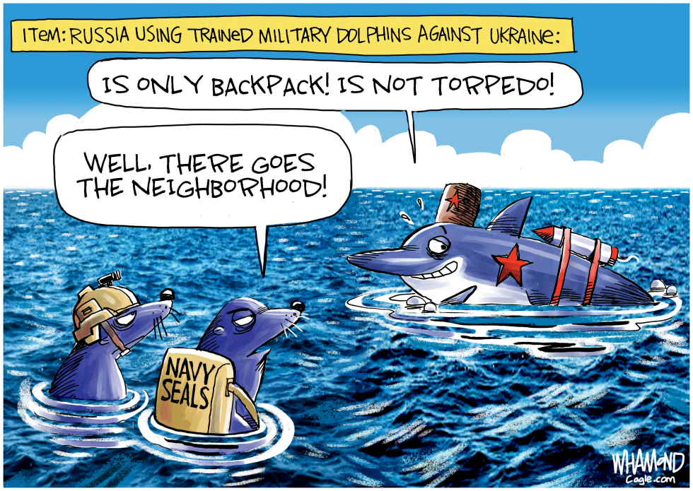 Russia using trained Dolphins