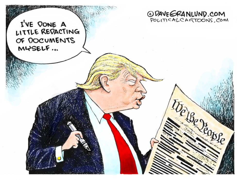 Trump and redacting