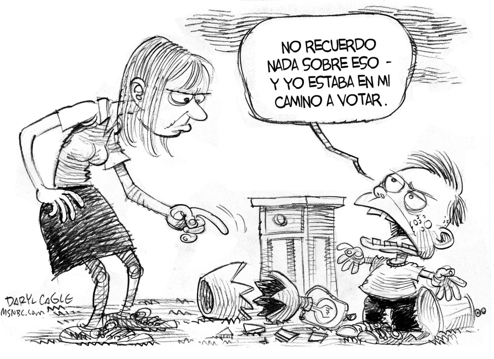  EN MI CAMINO A VOTAR by Daryl Cagle