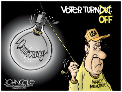 NATIONAL POOR VOTER TURNOUT by John Cole