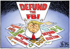 DEFUND TRUMP by Christopher Weyant