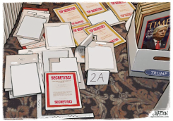 FBI PHOTO OF TOP SECRET TRUMP MEMORABILIA by R.J. Matson
