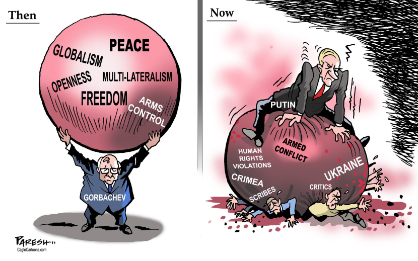 Gorbachev and Putin