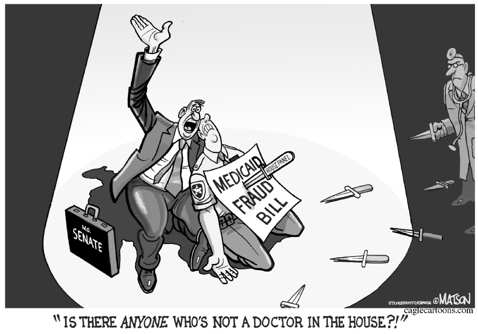 Local MO–Medicaid Fraud Reform Bill Attacked By Doctors In Legislature-GRAYSCALE