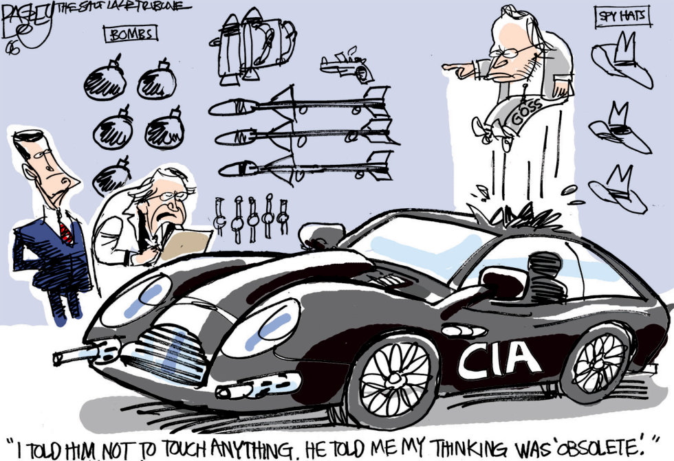  CIA BOSS GOSS EJECTED by Pat Bagley