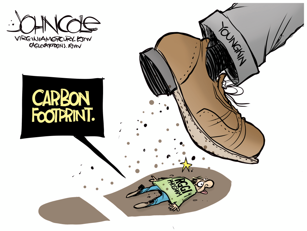 VIRGINIA Youngkin's carbon footfrint