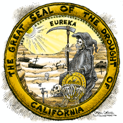 CALIFORNIA - DROUGHT SEAL  by Daryl Cagle
