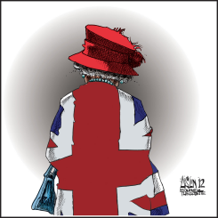 QUEEN ELIZABETH LEAVES US by Terry Mosher