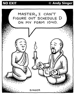 TAX FORM 1040 by Andy Singer