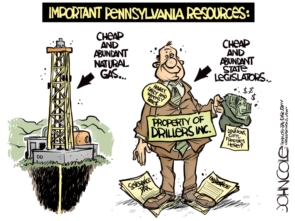 PENNSYLVANIA Cheap gas and cheaper legislators