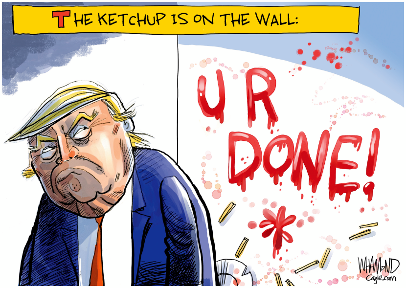 Writing on the wall for Trump
