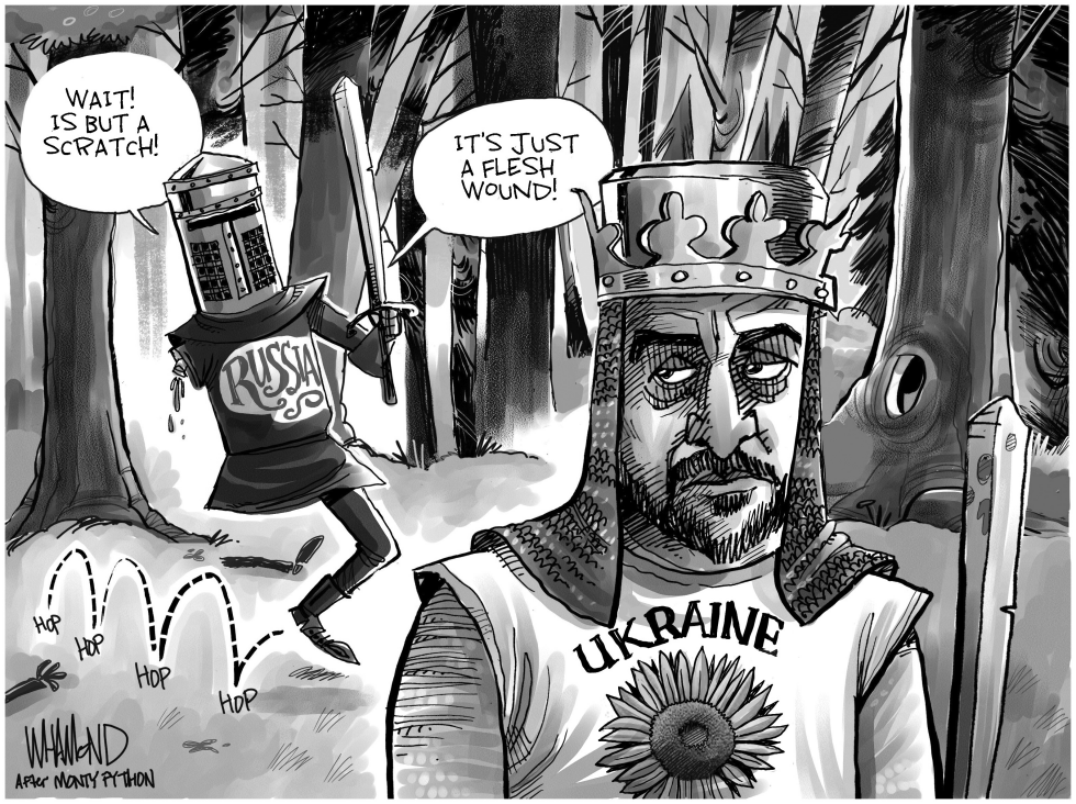 Ukraine Cast as Victor in Monty Python Parody of Russian Setbacks