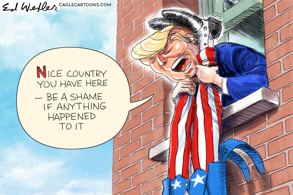Trump Drop Uncle Sam From Window