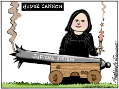 JUDGE CANNON'S RULINGS by Bob Englehart