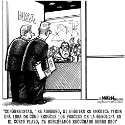 LA NSA RASTREA FORMAS DE REDUCIR PRECIOS DE LA GASOLINA by R.J. Matson