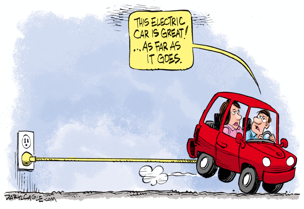 Electric Car Range Limits Exposed by Stretched Cord