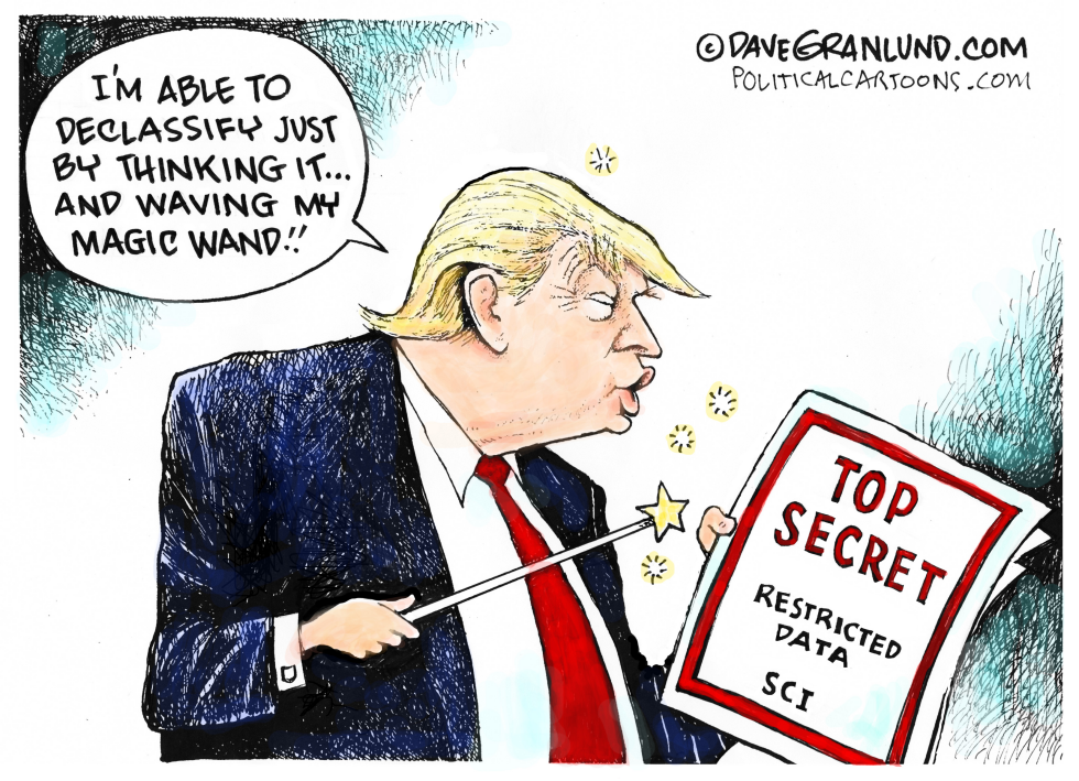 Trump declassifies by thinking
