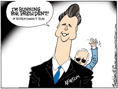 NEWSOM FOR PRESIDENT by Bob Englehart