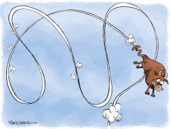 AIR OUT OF THE STOCK MARKET by Daryl Cagle