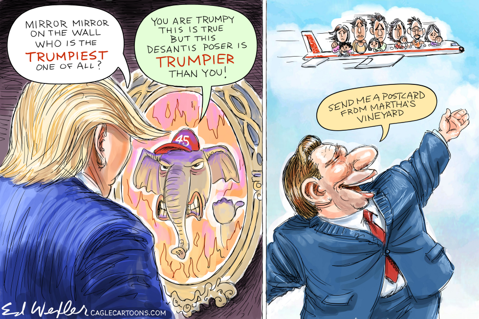 Mirror Mirror Desantis Trumpiest Of Them All