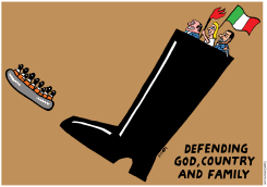 FAR RIGHT IN ITALY by Schot