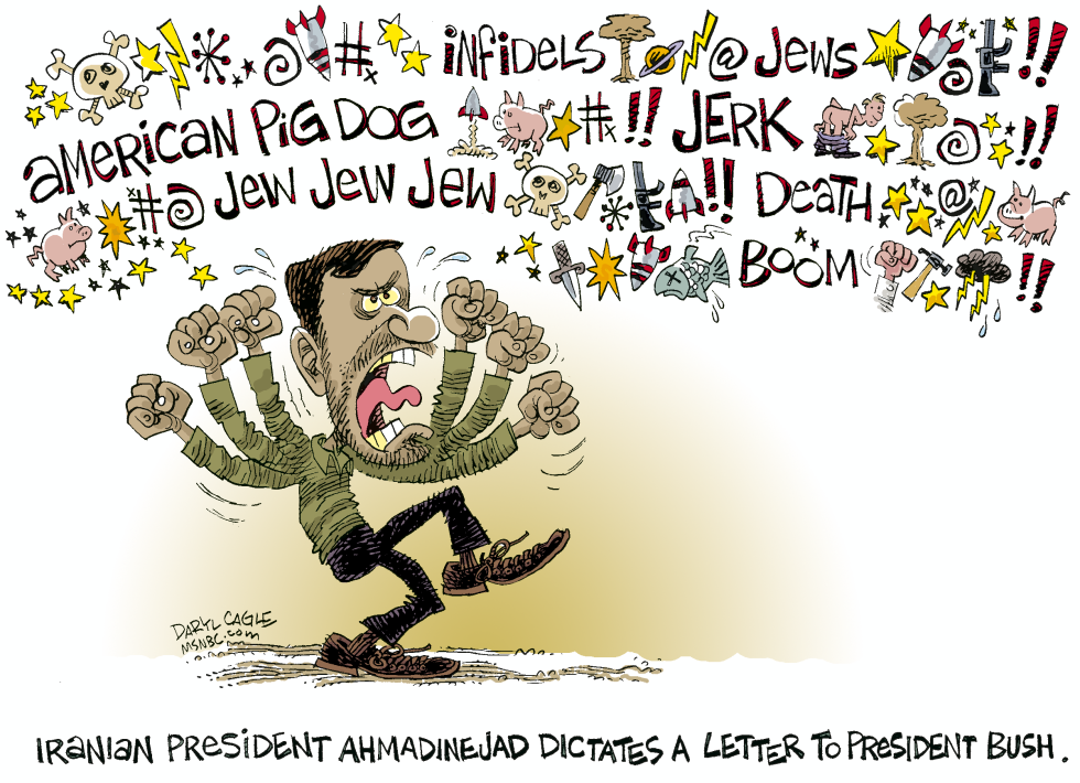  LETTER FROM IRAN by Daryl Cagle