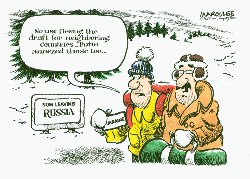 Fleeing the draft in Russia