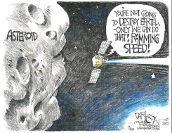 KICK YOUR ASTEROID by John Darkow
