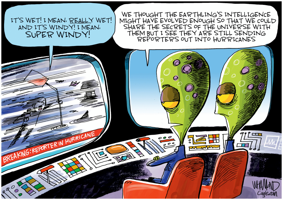 Hurricane Reporters at Risk