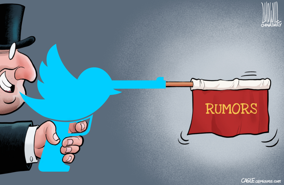 Twitter a tool, rumors its bullets
