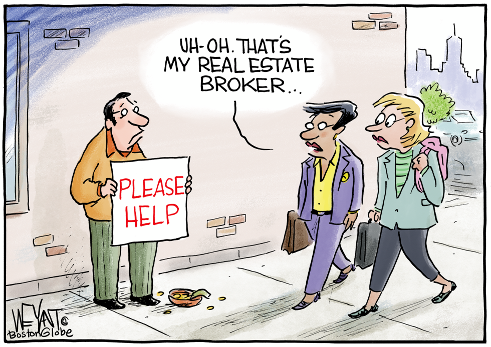 Real Estate Broker Reduced to Begging as Housing Market Cools