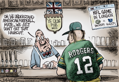 PACKERS IN LONDON by Joe Heller