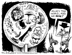 MUMS THE WORD DEMOCRATS by Sandy Huffaker