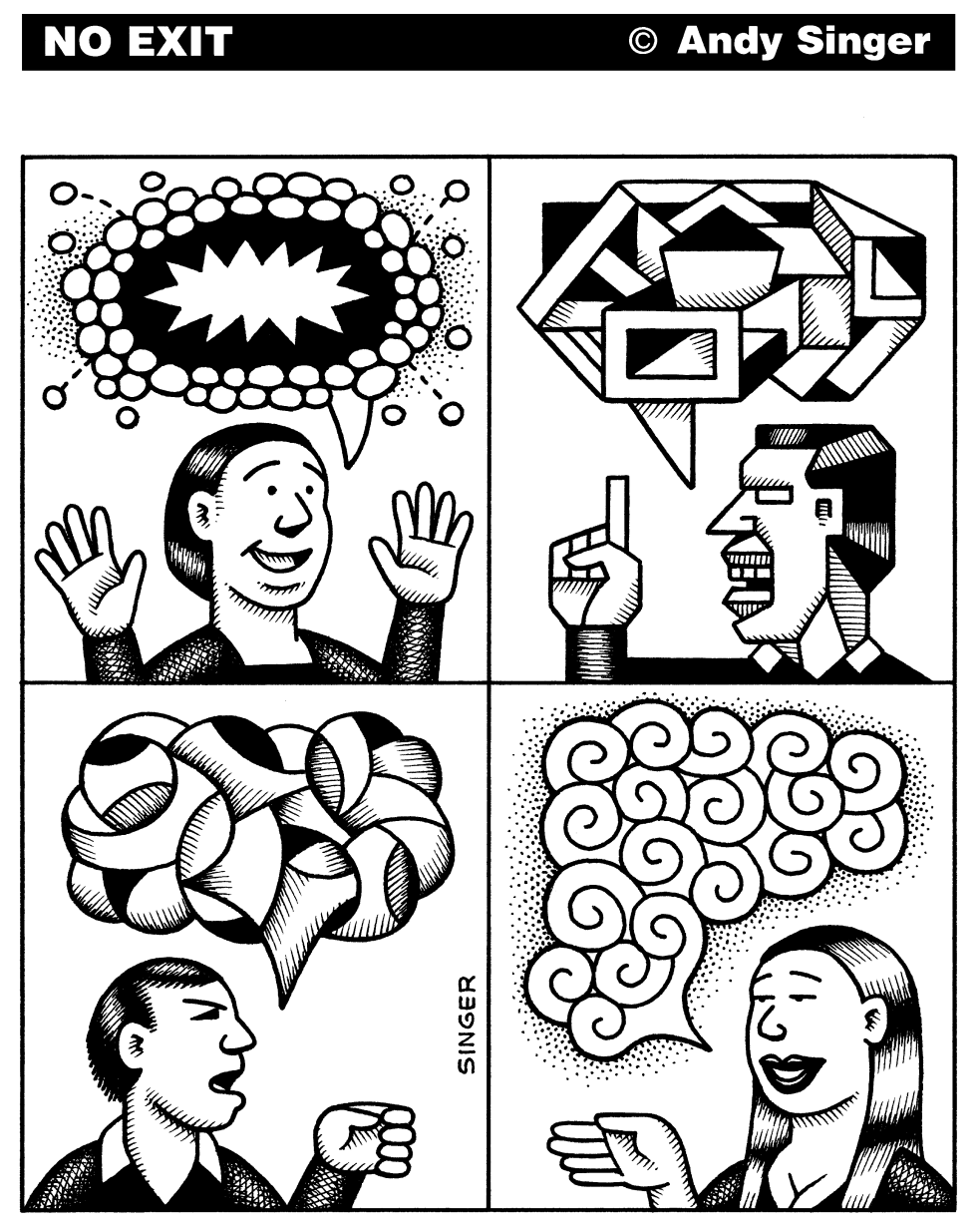 Word Balloons Abstract