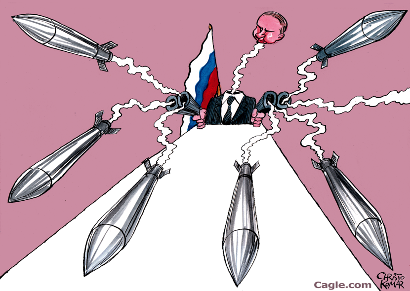 Putin fires missiles